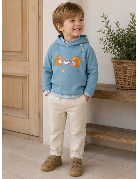 PANTALON BEIGE SIN BOTON