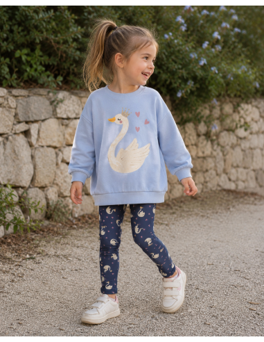 LEGGING AZUL CISNES 