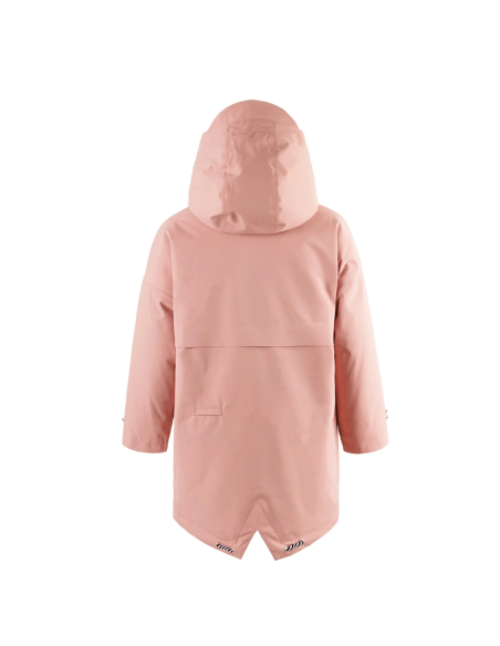 CHAQUETON LARGO MEDIO ROSA WATERPROOF