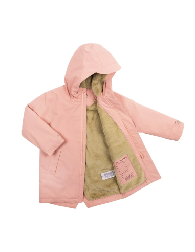 CHAQUETON LARGO MEDIO ROSA WATERPROOF