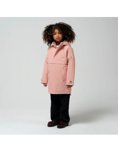 CHAQUETON LARGO MEDIO ROSA WATERPROOF