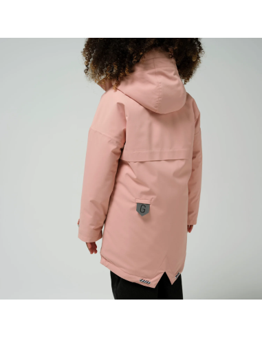 CHAQUETON LARGO MEDIO ROSA WATERPROOF