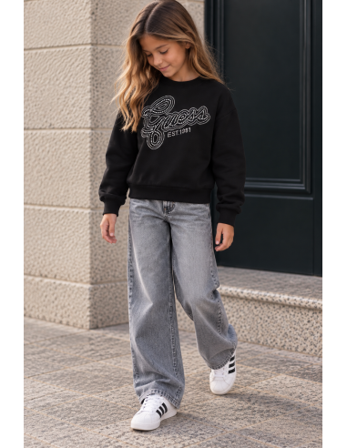 SUDADERA NEGRA STRAS
