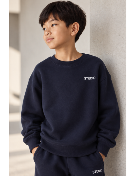 SUDADERA  AZUL MARINO STUDIO
