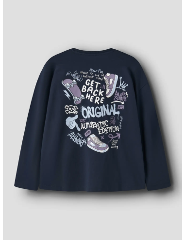 CAMISETA AZUL NAVY CALAVERA 