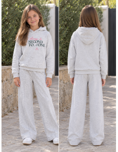 PANTALON CULOTE ALGODON GRIS 2