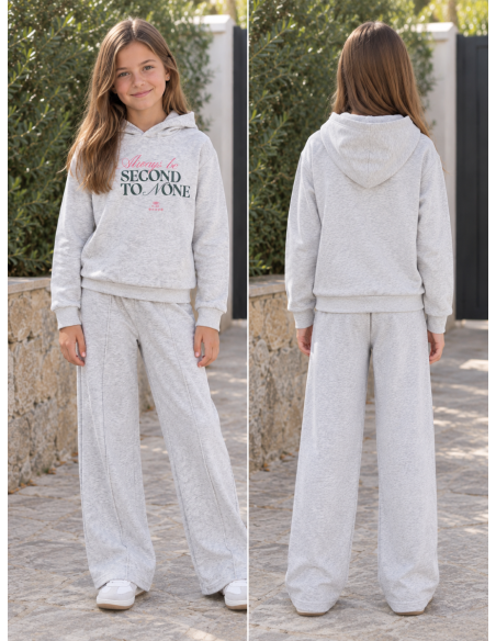 PANTALON CULOTE ALGODON GRIS