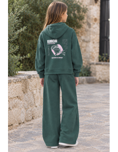 SUDADERA VERDE KIMCHI CAPUCHA