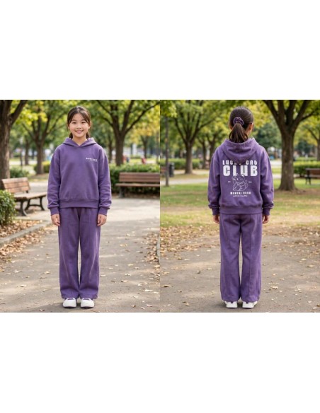 SUDADERA MANEKI MORADA CAPUCHA