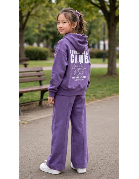 SUDADERA MANEKI MORADA CAPUCHA