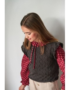 BLUSA FLOR BOHEMIA GRANATE 2