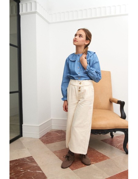 BLUSA CUELLO DENIM