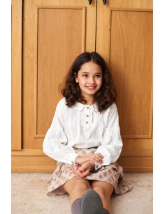 BLUSA ROMANTICA ENCAJE BLANCO