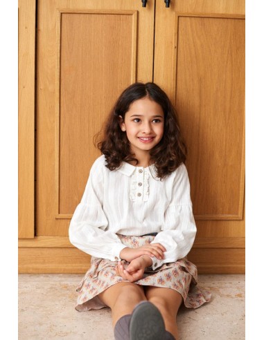 BLUSA ROMANTICA ENCAJE BLANCO