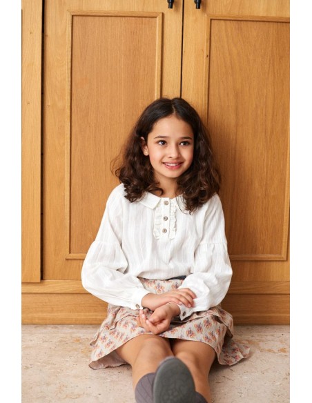 BLUSA ROMANTICA ENCAJE BLANCO