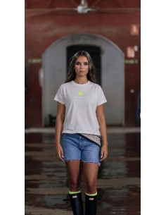 CAMISETA STAR LEOPARDO BLANCA 