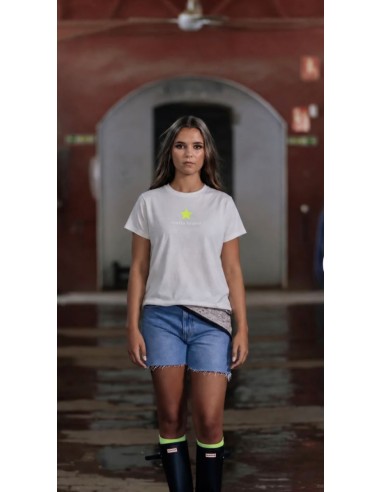 CAMISETA STAR LEOPARDO BLANCA 