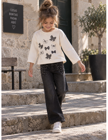 PANTALON NEGRO CON BRILLANTITOS