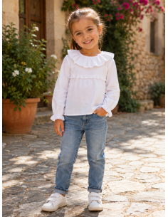 BLUSA BLANCA CUELLO