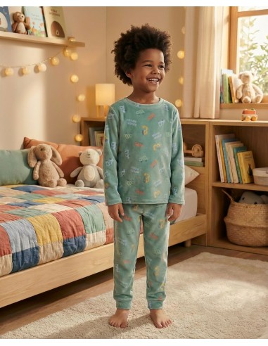 PIJAMA TRACTORES CORALINA