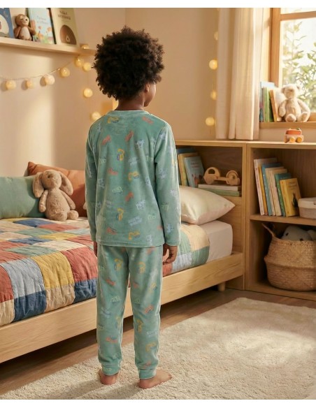 PIJAMA TRACTORES CORALINA
