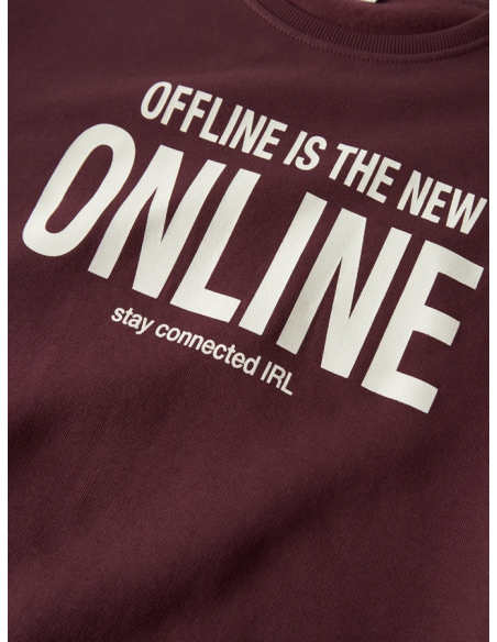 SUDADERA GRANATE ONLINE