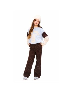 SUDADERA NEW YORK CELESTE/MARRON 2