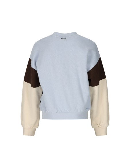 SUDADERA NEW YORK CELESTE/MARRON