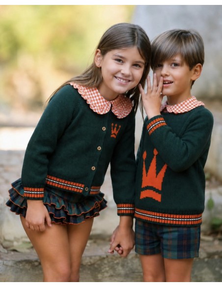 CAMISA+FALDA BRAGUITA VERDE/NARANJA