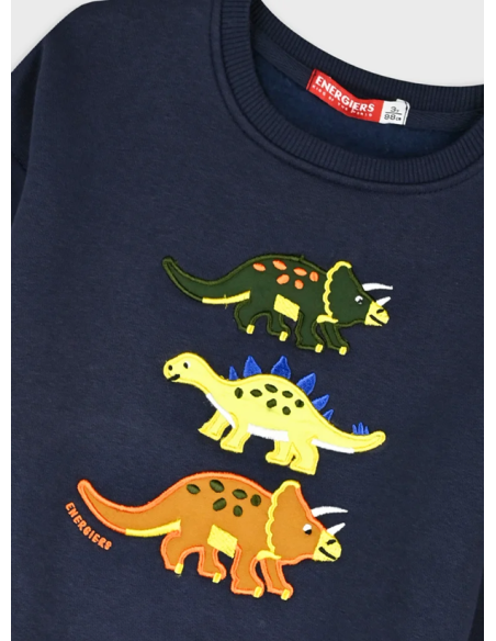 SUDADERA DINOSAURIOS AZUL MARINO+JOGGER