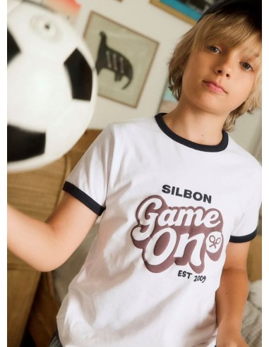 CAMISETA GAME ON BLANCA