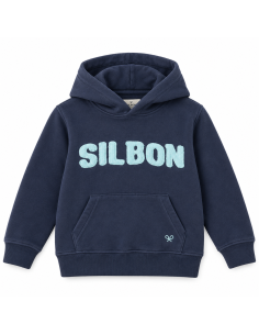 SUDADERA CAPUCHA PARCHE CONTRASTE MARINO 2