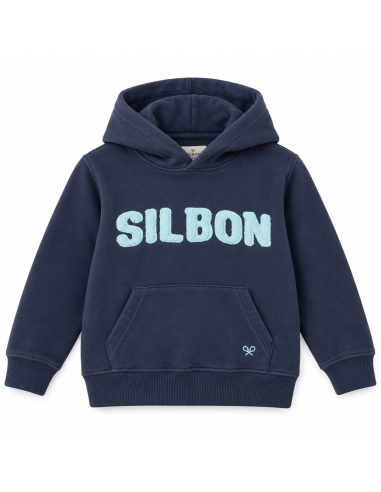 SUDADERA CAPUCHA PARCHE CONTRASTE MARINO