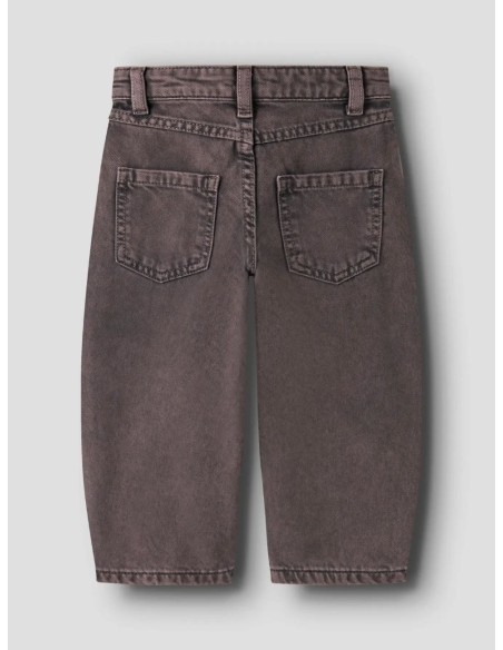 PANTALON BARREL MARRON DESGASTADO