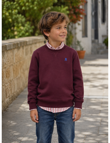 CAMISA RAYAS BURDEOS