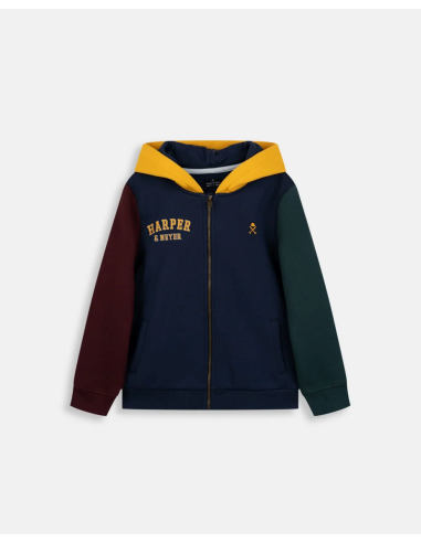 SUDADERA ATLANTA NAVY CREMALLERA