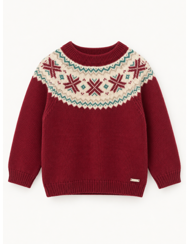 JERSEY JACQUARD BURDEOS