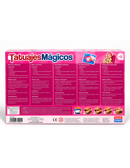 TATUAJES MAGICOS ROSA