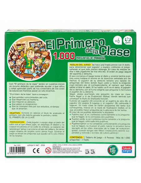 EL PRIMERO DE LA CLASE