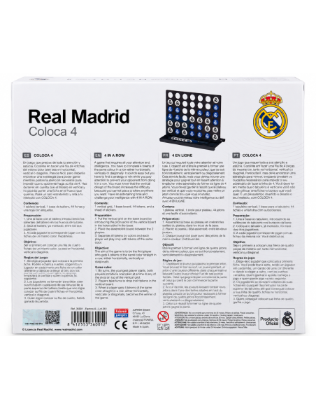 COLOCA 4 REAL MADRID