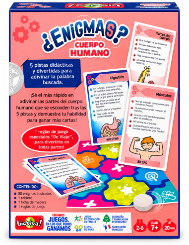 ¿ ENIGMAS ? CUERPO HUMANO