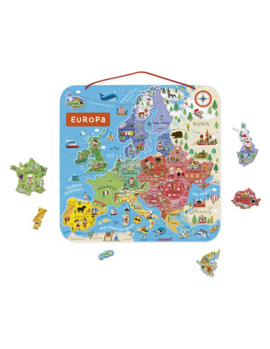 MAPA EUROPA MAGNETICO