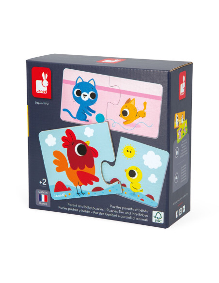 PUZZLE PADRES Y BEBES ANIMALES