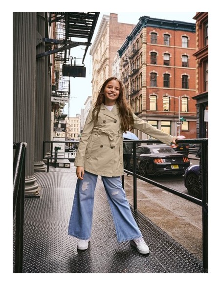 GABARDINA CAMEL CON CINTURON