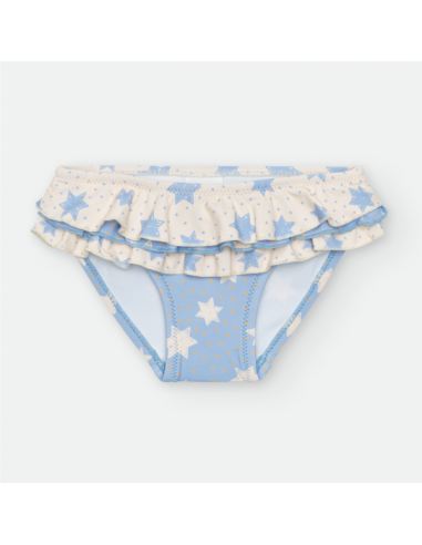 CULETIN ESTRELLAS BEIGE/AZUL