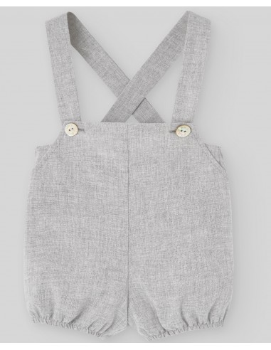 PETO CORTO+BLUSA ESTAMPADO PULGARCITO GRIS PERLA