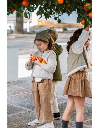 FALDA CAMEL CON TIRANTES MICROPANA