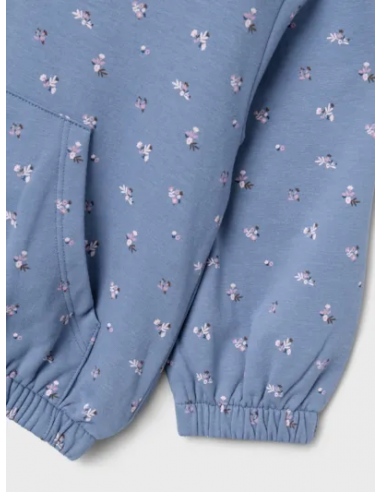 SUDADERA CREMALLERA FLORES Y CAPUCHA