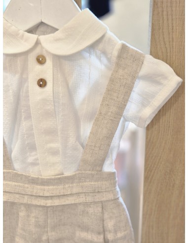 CONJUNTO BLUSA+BOMBACHO TIRANTES BEIGE