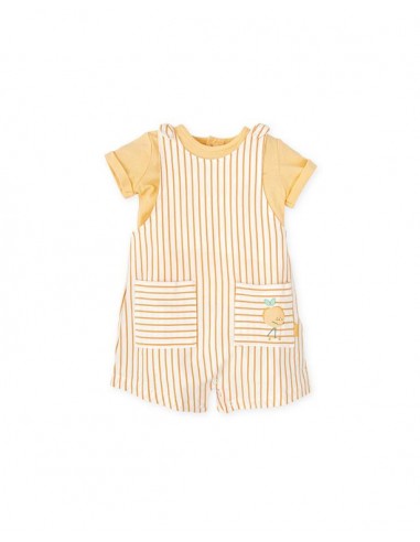 PETO+ CAMISETA DE ALGODON NARANJA 